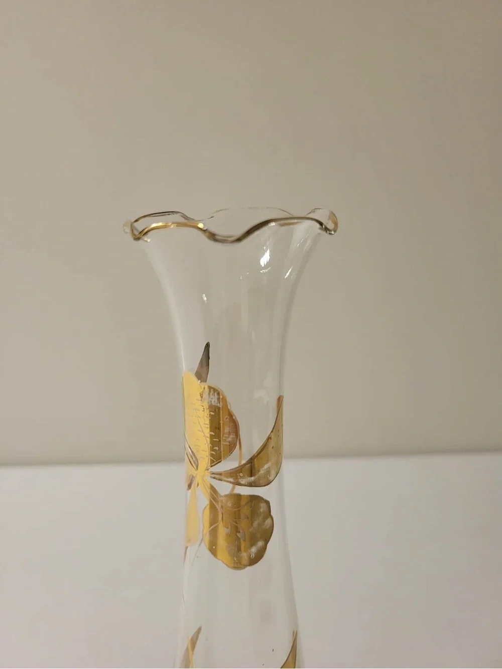 Vintage Scallop Edge Vase